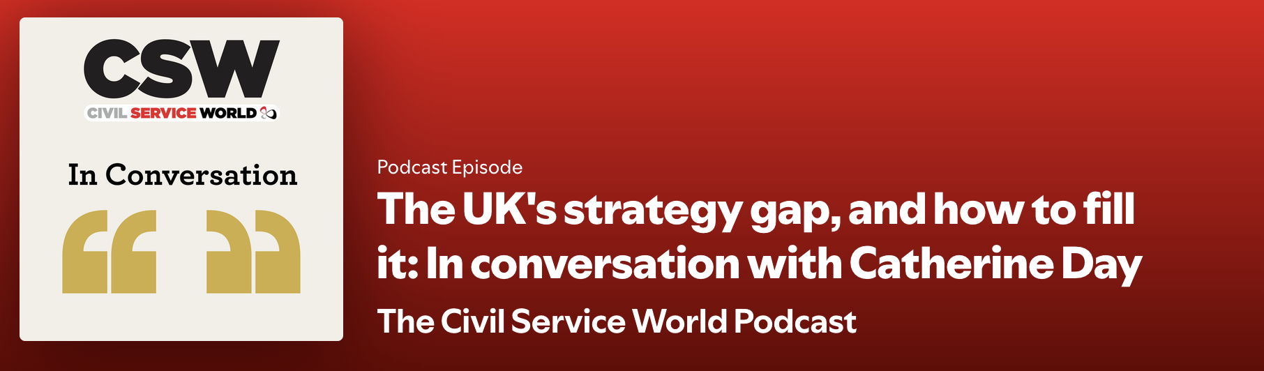 Catherine in Conversation with Civil Service World